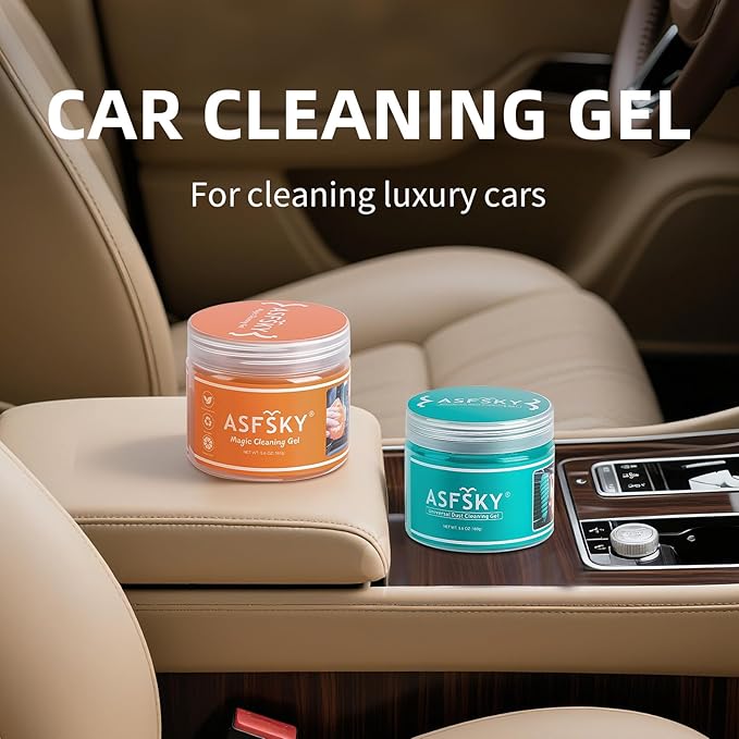 ASFSKY Car Cleaning Gel, Cleaning Putty for Car Detailing Car Slime for Cleaning Dust from Air Vents, Dashboard, Cup Holder with Cleaner Gel Dust Cleaning Gel
