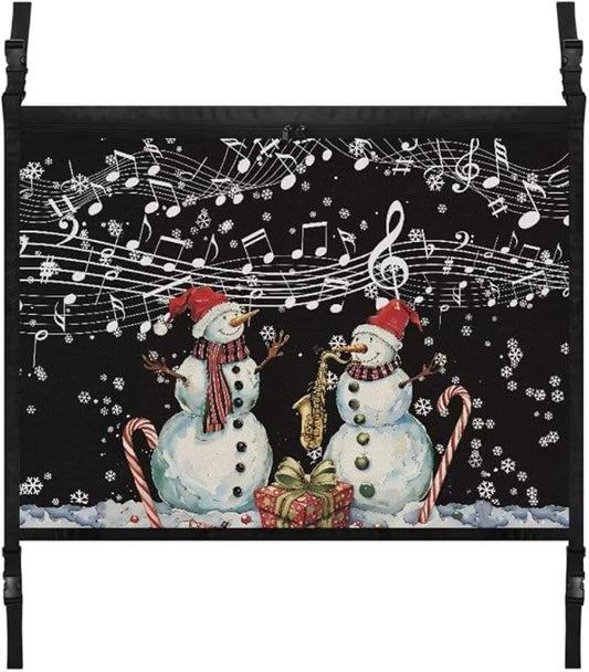 Musical Snowman Auto Seat Storage Hanging Bag Multi-Purpose Seat Organizer for Vehicle Passenger Seat Organization and Storage One Size