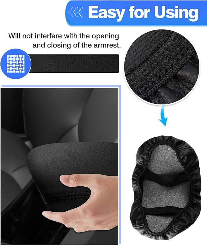 Autorder Center Console Cover for Toyota Corolla Cross 2022-2025 2026 Accessories Armrest Cover Anti-Scratch Middle Console Pad Leather Armrest Protector