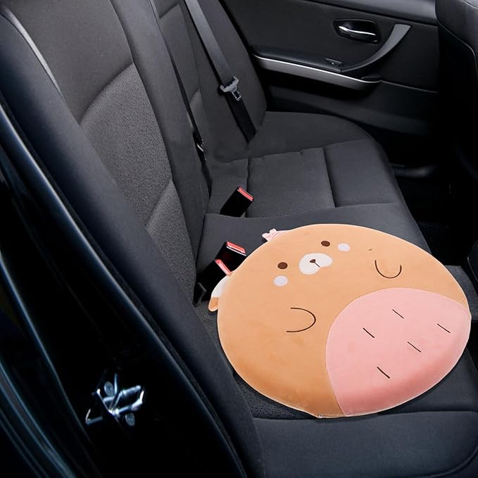 Memory Foam Car Seat Cushion with Lumbar Support Pillow for Driving and Office Chair Use, Ergonomic Back Support Pad for Long Sitting Comfort and Posture Improvement