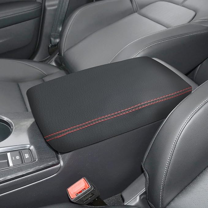 Compatible with Center Console Armrest Cover for Honda Civic 2022 2023 2024 2025 Leather Arm Rest Storage Box Lids Cushion Protector Pad