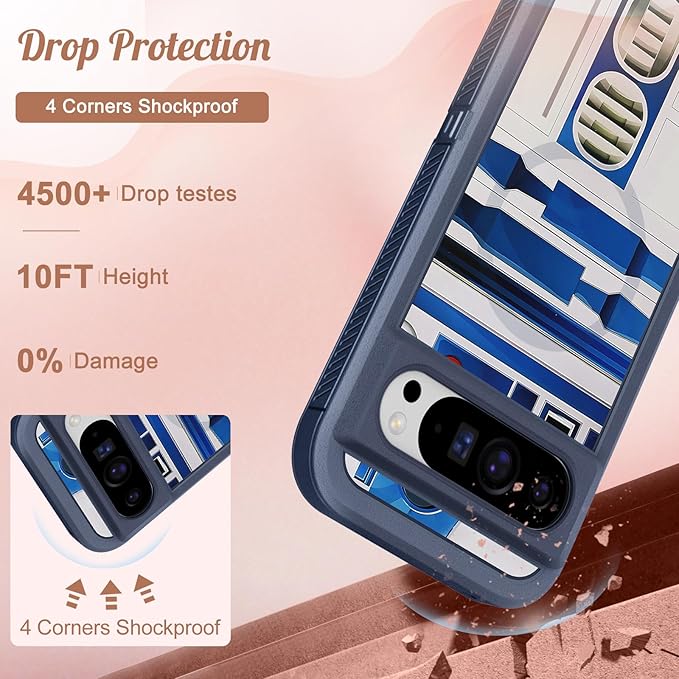 for Google Pixel 9 Pro XL Case - Compatible with MagSafe Women Cute Girls Magnetic Protective Cover Teen Boys Cool Unique Design Heavy Duty Shockproof Phone Case for Pixel 9 Pro XL 6.8"