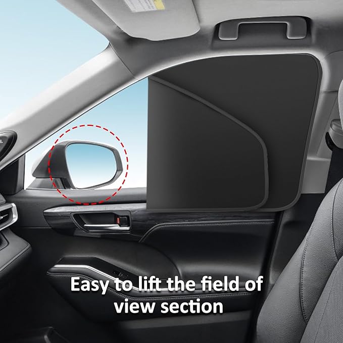 Car Curtains for Side Window - 4 Pcs Privacy Sun Shades Magnetic 100% Block Light Car Window Covers with Cooler Feeling (dexterous, 4pcs)