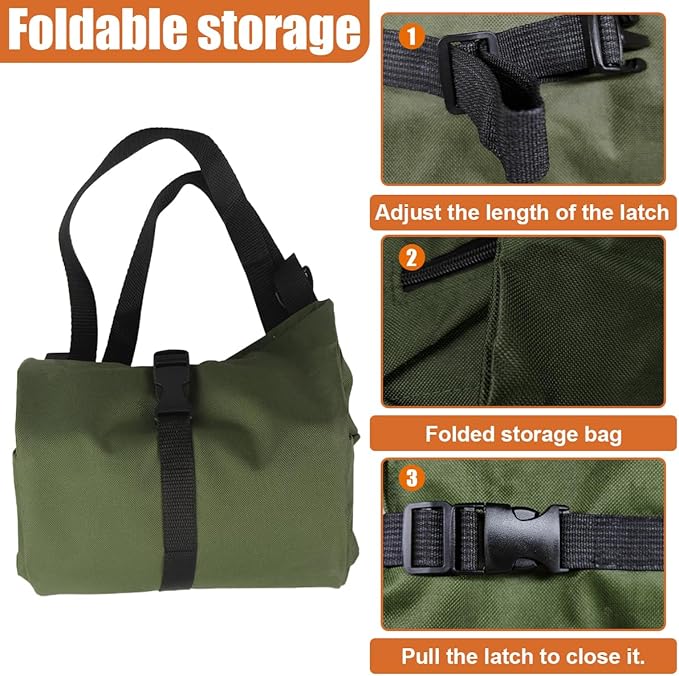 YoRise Car Seat Organizer, Oxford Cloth Roll Up Tool Bag With 5 Zipper Pockets, Hanging Back Seat Car Organizer, Portable Waterproof Vehicle Storage Accessories for Cars, Trucks, SUVs (Green)