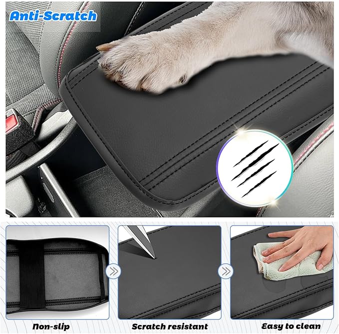 SHAOHAO for 2025 2026 Hyundai Kona Center Console Cover Fit for 2024 2025 2026 Hyundai Kona Accessories (SE, SEL, N Line, Limited Armrest Cover 2025 2026 Kona SX2 Arm Rest Cushion Soft Pad Protector