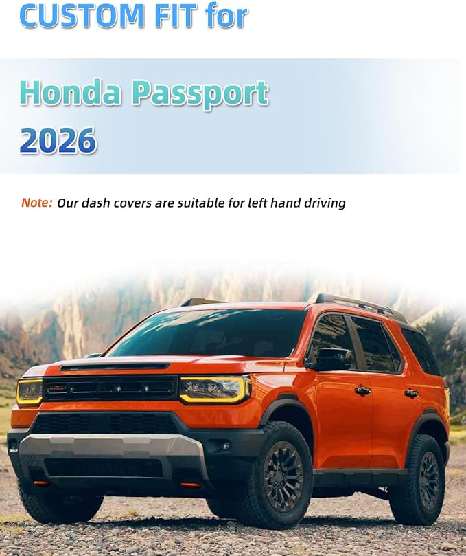 SKYLOTEC Dash Cover Mat Compatible with Honda Passport 2026 Nonslip Dashboard Cover Protective Pad
