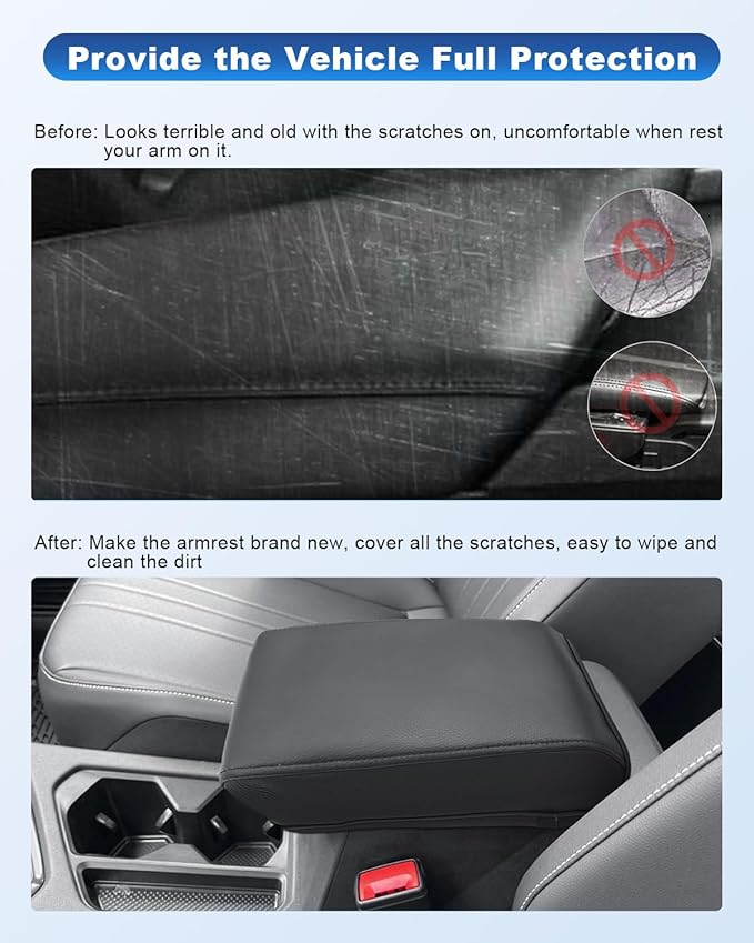 CDEFG for VW Volkswagen Atlas 2024 2025 2026 Center Console Cover for 2024 2025 2026 Atlas Cross Sport Accessories Armrest Cover 2024-2026 Atlas Cross Sport Middle Console Pad Arm Rest Cushion