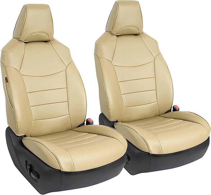 Custom Fit RAV4 Seat Cover for Toyota RAV4 2019 2020 2021 2022 2023 2024 2025 LE,XLE,Limited,XLE Premium,Faux Leather,2-Row Full Set,(Beige)