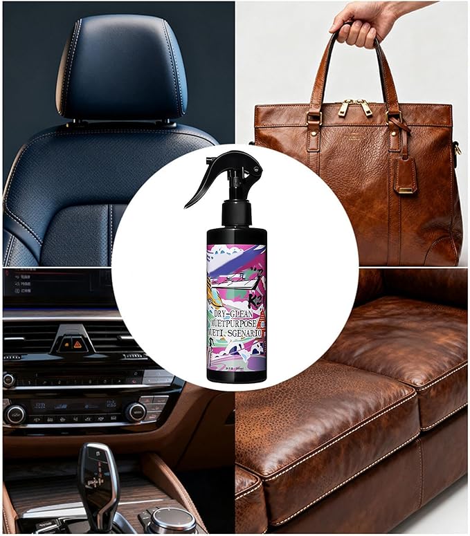 Car Interior Cleaner - 300ml Powerful Fabric Seat Spray, Automotive Upholstery Agent with Deep Stain Removal, Vehicle Carpet Cleaner with Fast Drying Formula, Cleaning Spray for Truck SUV
