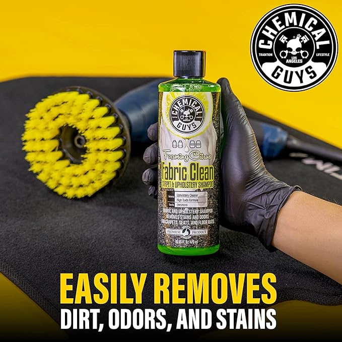 Chemical Guys CWS203FPB Foaming Citrus Fabric Clean Carpet & Upholstery Cleaner and HydroThread Protectant, Fabric Cleaner & Ceramic Fabric Protectant Bundle - (2-16 oz Bottles)