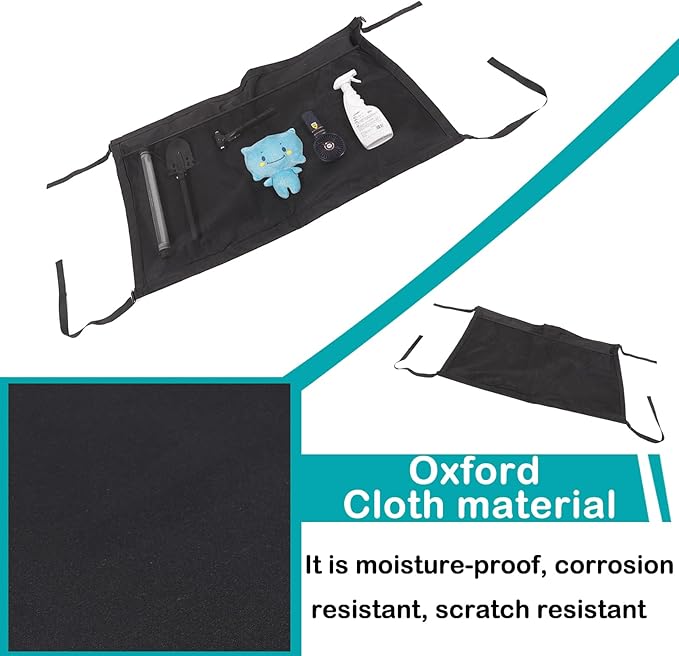 Car Rear roof Storage net Organizer Compatible with Compatible with Ineos Grenadier 2020-2025 Hanging Storage Bag，Overlanding Gear Must Haves Cargo Net, Long Road Trip Camping Interior Accessories