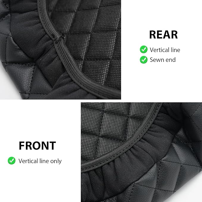 KBH Center Console Armrest Cover for Cadillac Escalade 2007 2008 2009 2010 2011 2012 2013 2014, Interior Accessories, Middle Console Lid Protector, Vinyl Leather, Anti-Scratch, Black