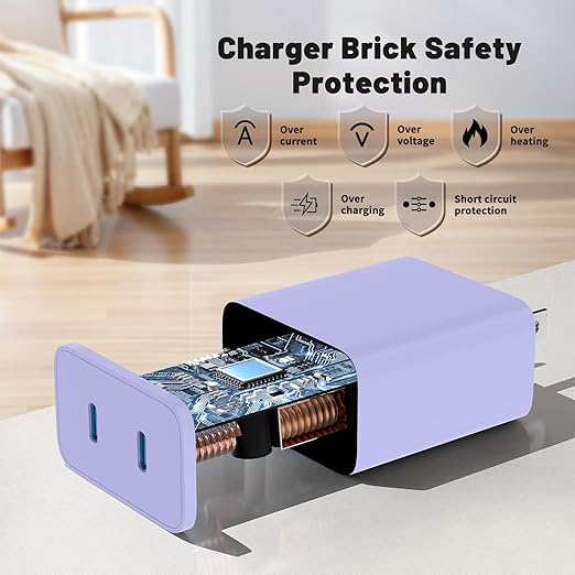 45W Dual Port Super Fast Charger with Long USB C to C Cable 10ft,Type C Wall Charger Block and Android Phone Charging Cord for Samsung Galaxy S26 Plus/S25 Ultra/S25+/S24+/S23+/S22+/S21/S20/Note 20/10+