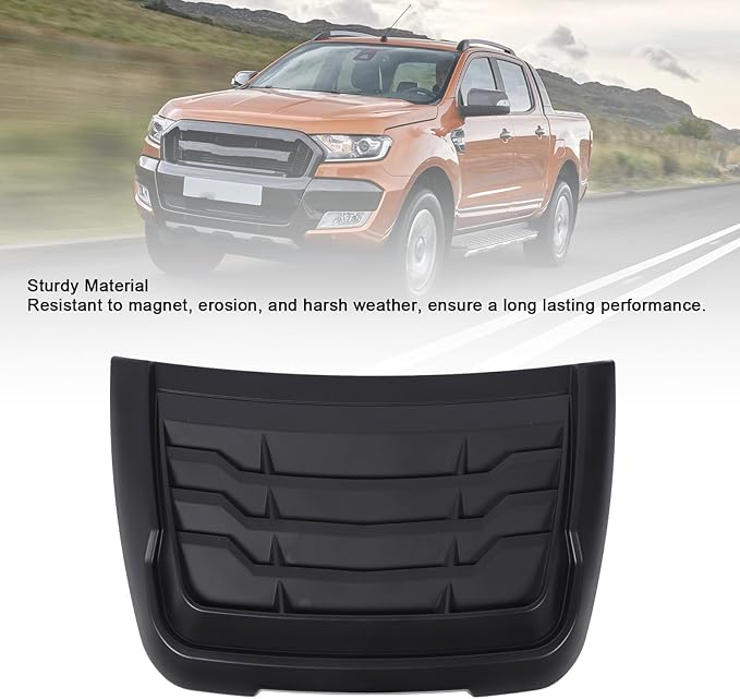 aqxreight Hood Air Intake Vent Scoop Cover ABS Excellent Heat Dissipation Sporty Look Bonnet Air Vent Cover Fit for XLT XLS XL 2015 to 2022 (Matte Black)