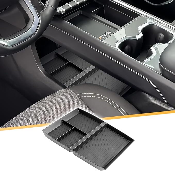 LFOTPP for GMC Acadia Center Console Organizer for 2024-2026 GMC Acadia (Elevation/AT4/Denali) Middle Armrest Storage Tray Insert,OEM Fit, Non-Slip Waterproof 2024 2025 2026 GMC Acadia Accessories