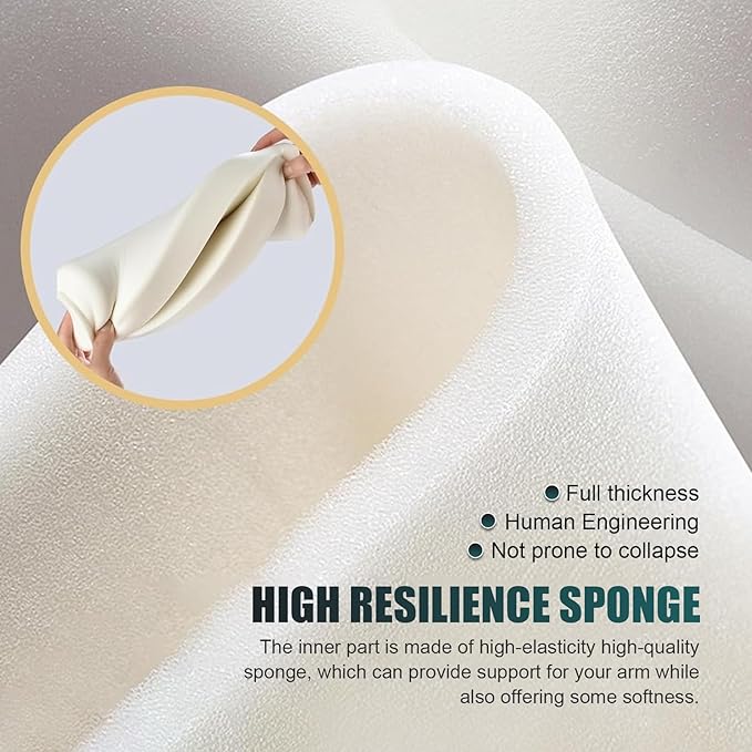Car Armrest Cushion, Multifunctional Car Center Console Cover, 5-in-1 Automotive Center Console Cover with Storage Box, Cup Holder, Tissue Box and Phone Slot, Universal for Most Cars