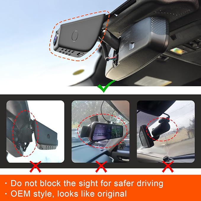 Mangoal F150 Dash Cam 4K Custom fit for Ford F150 2018-2026 F250/F350/F450 Super Duty 2020-2026 XLT Lariat King Ranch Raptor Limited Platinum(Model A), UHD 2160P Video, WiFi, App, 128GB Card