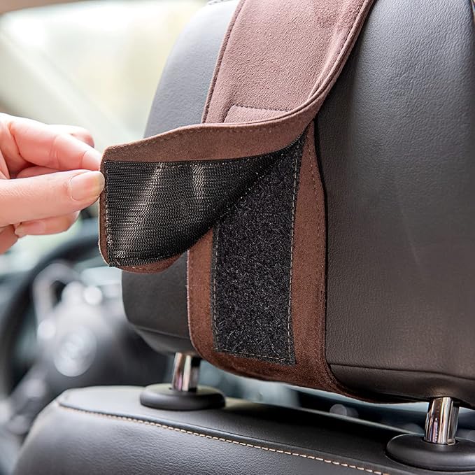 Forbell Premium Memory Foam Car Neck Pillow with Washable Cover - Provides Comfortable Neck Support for Driving and Travel 1pc(Black)