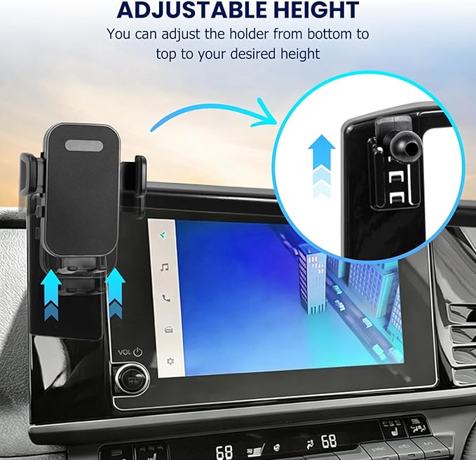 Car Phone Holder Fit for Toyota Camry LE/SE 2025-2026 Accessories -Cell Phone Mount for Camry 8 inch Touchscreen Hands-Free 360° Rotation(NOT FIT 12.3 inch) Does Not Affect Air Vent