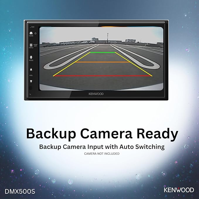 KENWOOD DMX500S 6.8" Capacitive Touchscreen Digital Multimedia Receiver – Wireless Apple CarPlay, Android Auto, Bluetooth