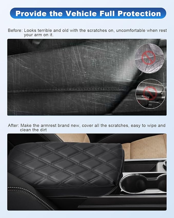 CDEFG for 2025 2026 Equinox Center Console Cover for 2025 2026 Chevrolet Equinox Accessories Armrest Cover 2025 Equinox Middle Console Pad 2026 Equinox 2025 Arm Rest Cushion
