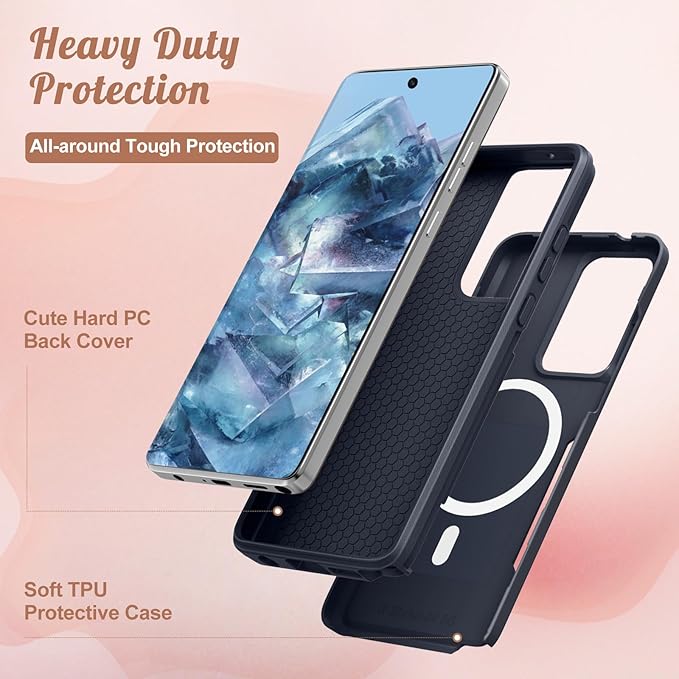 for Moto G Stylus 5G 2024 Case - Compatible with MagSafe Women Girls Boys Cute Magnetic Phone Cover Cool Blue Unique Heavy Duty Shockproof Design for Motorola Moto G Stylus 5G 2024 Cases