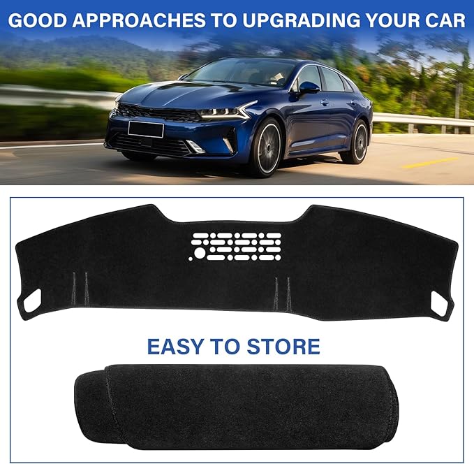 Car Dash Cover for Kia K4 2025 2026 Dashboard Cover Mat, Non-Slip Center Console Protector Mat Sunshade Windshield Glare for K4 Interior Accessories (Not for HUD, Left Hand Drving)