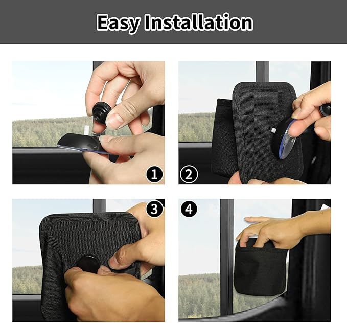 Car Rear Window Storage Bag Compatible with 2021 2022 2023 2024 2025 Ford F150 and all vehicles with fixed glass windows, Oxford Cloth Rear Row Window Storage Organizer