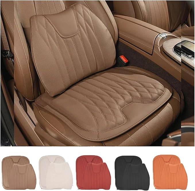 F Car Seat Cushion for BMW All Model I3 I4 I8 X1 X2 X3 X4 X5 X5M X6 X7 Z4 Car Lumbar Support Pillow Auto Seat Waist Back Cushion Y (Color : Black A)