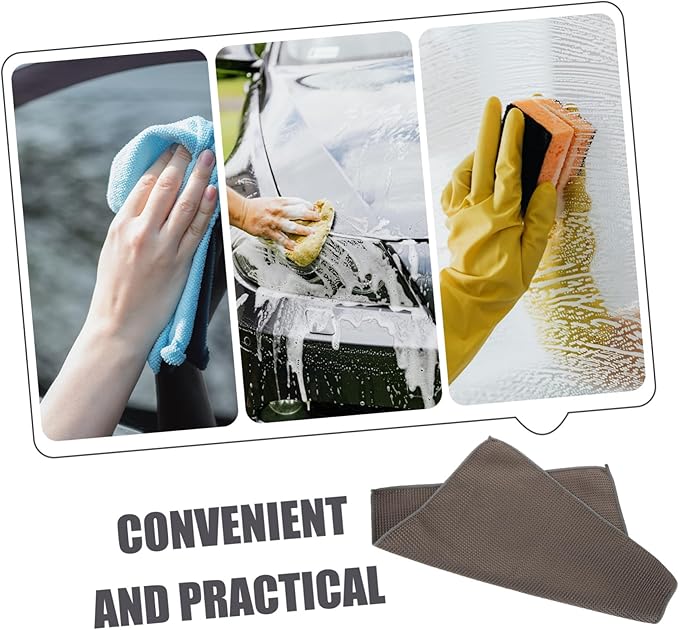 Luxshiny Car Microfiber Cloths for Multi-Purpose Auto Detailing High Absorbency Cleaning Supplies for Efficient Car Wash and Interior Care