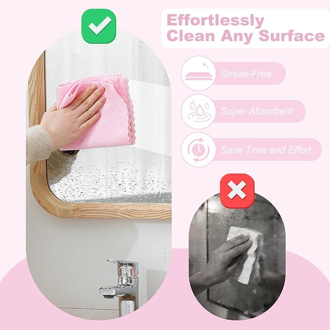 Jessy Home 2 Roll Reusable Paper Towels,100 Sheets Tear Away Microfiber Cleaning Cloth, Lint Free Cleaning Rags for Kitchen, Dishcloth,Household Cleaning Supplies