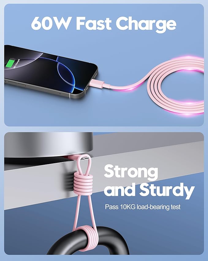 20W Fast Charger for iPhone 17/17 Pro Max/Air/17e/16/16 Pro Max/Plus, iPad Pro 13/12.9/11 inch, iPad 10th/Mini 6, AirPods, 2Pack USB C Wall Charger Type C Fast Charging Block with 3FT USB C to C Cable