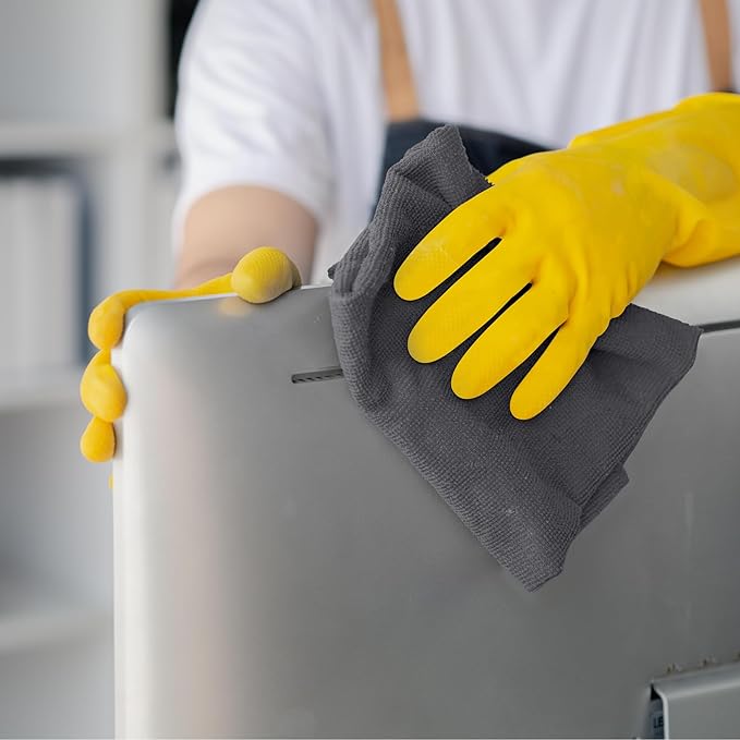 Avalon Towels Microfiber Cleaning Cloths (Value Pack of 100) - Size 12 x 12 Inches, Highly Absorbent Cleaning Rags, Lint Free, Reusable and Washable, Microfiber Towels for Cars