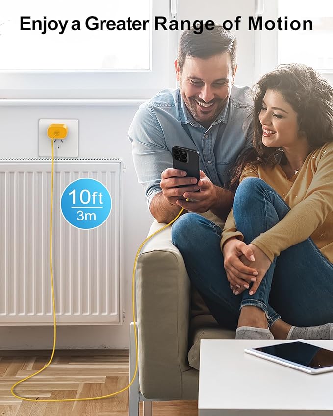 Type C Charger Fast Charging, 2Pack [10FT&6FT] Long USB C Cable with 25W Phone Super Fast Charger Block Compatible with Galaxy S25/S24/Plus/Ultra,iPhone 15/16/17/Air/Plus/Pro Max