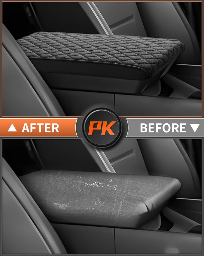 Shademax Custom for 2024 2025 2026 Hyundai Santa Fe Center Console Cover Armrest Cover Santa Fe Hybrid Accessories Arm Rest Cushion Pad Leather Middle Console Cover Armrest Seat Box Protector