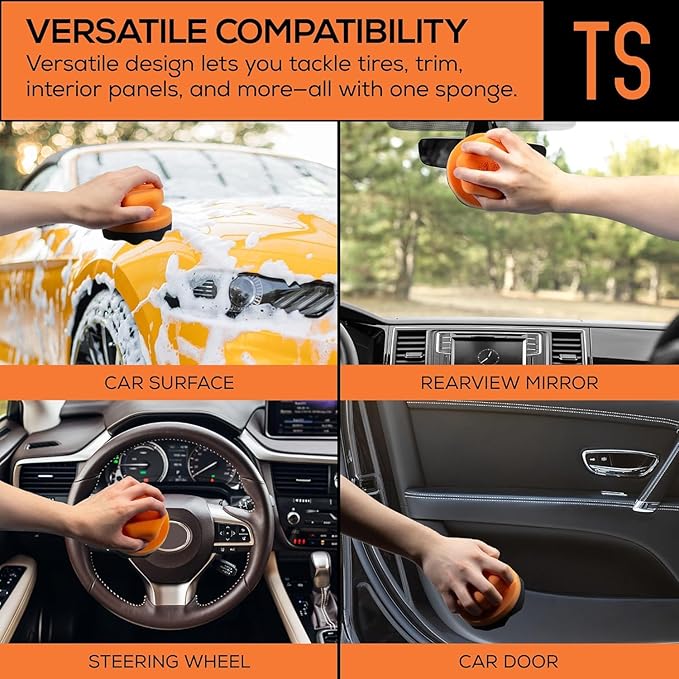 Suds Lab TS Tire Shine Applicator - Reusable Foam Applicator for Tire Treatments - Use with Tire Gel, Tire Shine, Tire Wet, Tire Balm, and More!