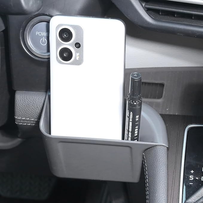 2PCS Cup Holder Storage Box for Toyota Sienna 2021-2026 Gear Shift Insert Organizer Tray Pockets Cup Groove Storage Multifunction Box(Gray)