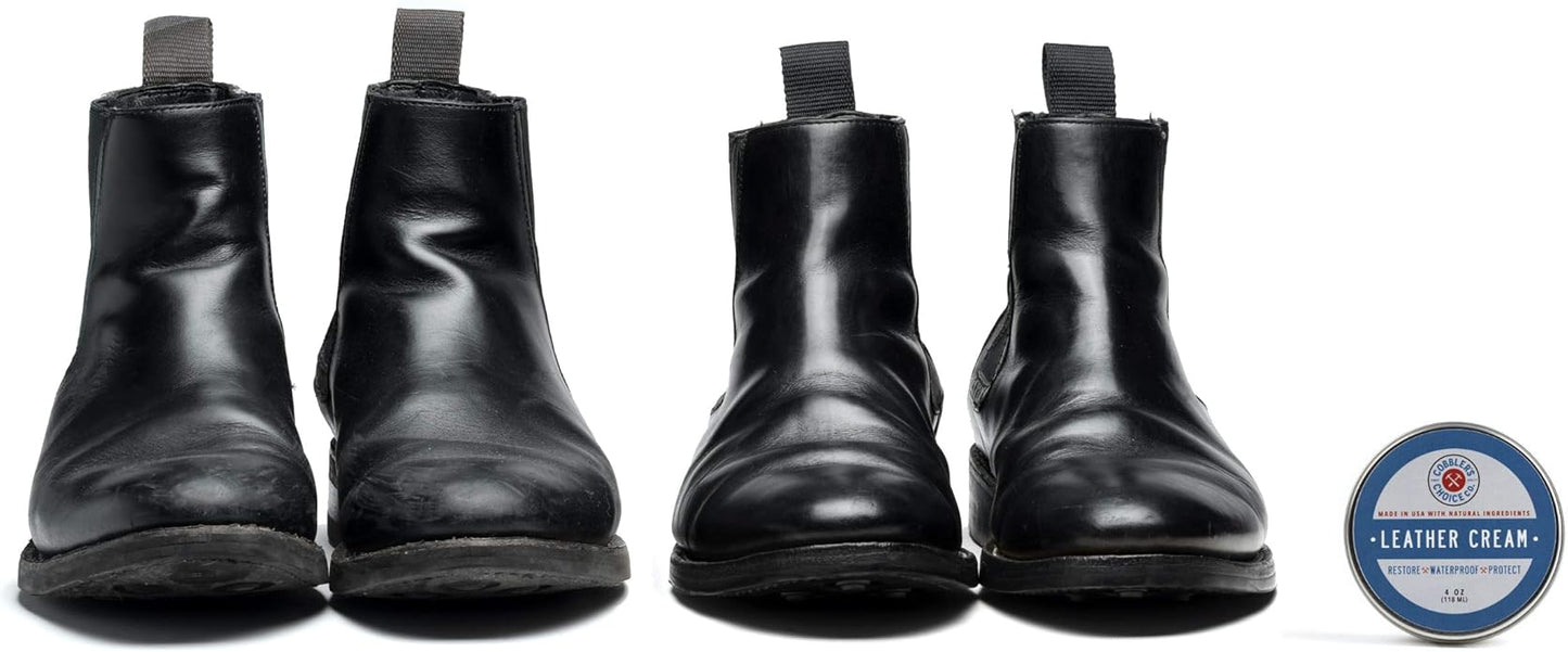 Cobbler's Choice Co. Finest Quality All Natural Leather Cream - Made with Triple Filtered BeesWax