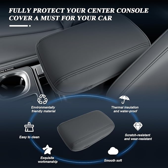 BIBIBO for 2026 Subaru Outback Center Console Armrest Cover,Armrest Cushion 2026 Subaru Outback Console Lid,2026 Outback Arm Rest Pad Cover Protector,2026 Outback Armrest Accessories Armrest