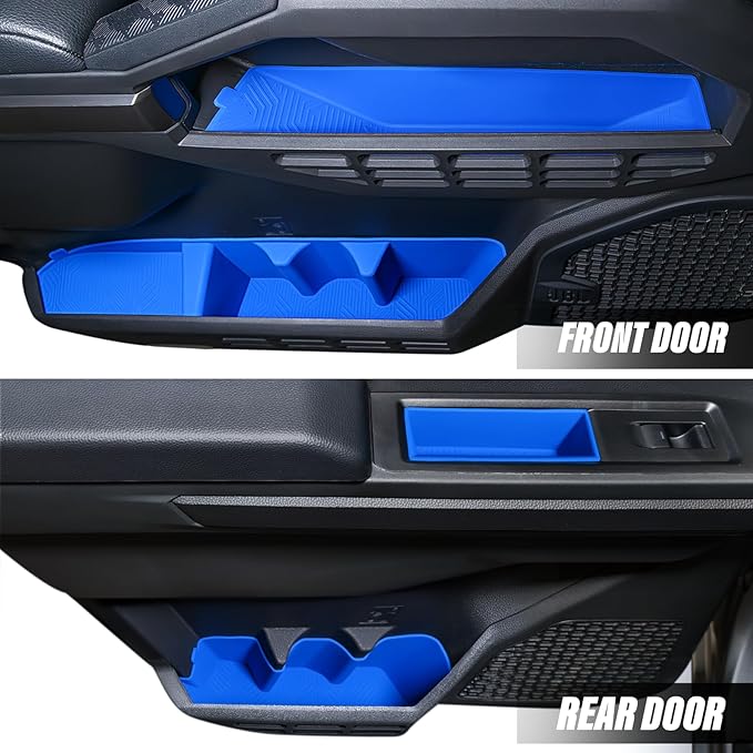 Interior Silicone Liner Insert Custom Fit for Tacoma 2024-2026, Silicone Organizer Tray for Tacoma Gen 4th Double Cab only - Fully Covered - for Tacoma Accessories