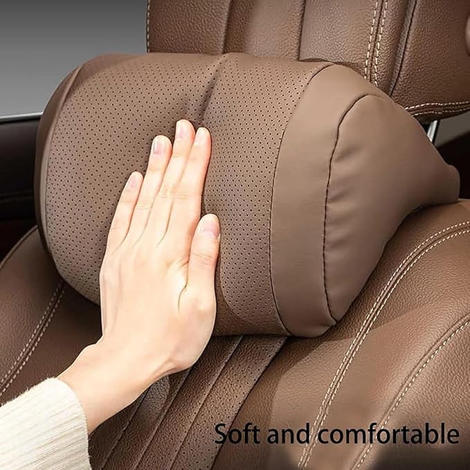 Car Headrest & Lumbar Support Cushion for Toyota 4 Runner 2011-2024, Ergonomic Memory Foam Car Seat Neck Pillow Lumbar Support Pillow and Neck Pillow for Neck Back Pain Relief, Coffee