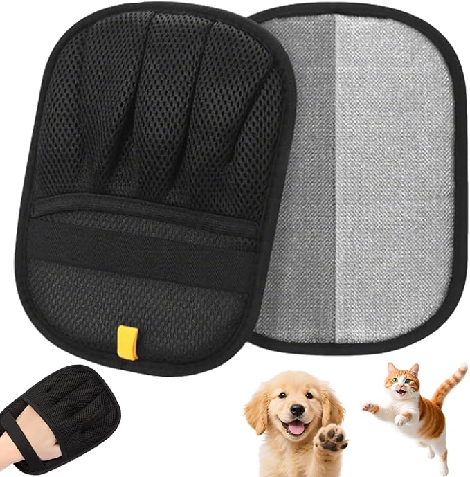 Pet Hair Removal Glove for Cats and Dogs - Electrostatic Pet Hair Remover Glove, Reusable Brush Pet Hair Remover for Couch, Carpet, Car Seat & Laundry（1PCS）