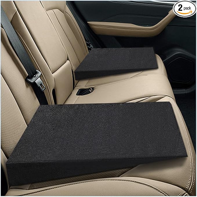 Auto Seat Wedge Leveling Cushion, Truck Driver Heightening Seat Pad Wedge Booster, Angled Design Car Seats Office Chairs Cushion for Sciatica Tailbone Pain Relief