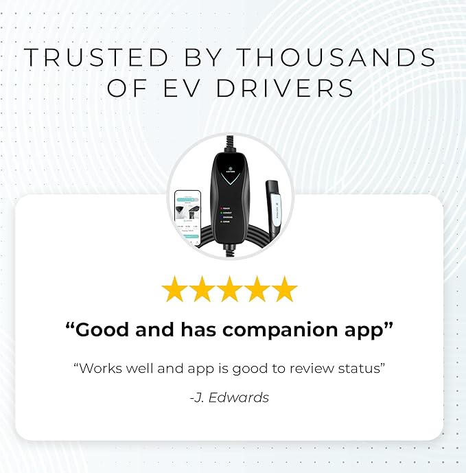 Lectron Level 1 Tesla Charger (WiFi Version) - 120V, 15 Amp, NEMA 5-15 Plug, 16 ft Cord - Portable Electric Car Charger for Tesla - Compatible with All Tesla Models S/3/X/Y/Cybertruck & NACS Evs
