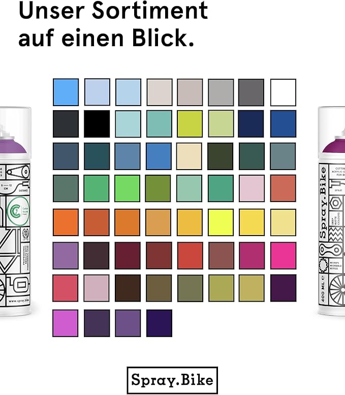 Spray.Bike Spray Paint - Whitechapel | Designed Mainly for Bicycles | Multi-Use Acrylic Spray Paint for Metal, Plastic | High Coverage Bike Paint, 400ml