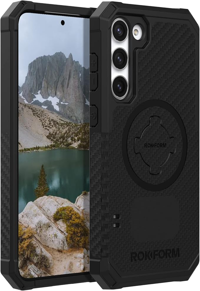 Rokform - Galaxy S23 Plus Case, Rugged Series, Magnetic Case with Twist Lock, Drop Tested Armor (Black)