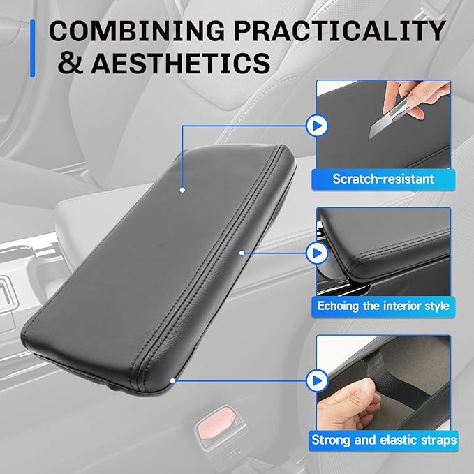 SXCY for 2025 2026 Toyota Prius Armrest Cover for 2025 2026 Toyota Prius Accessories 2026 Prius Center Console Cover 2026 Prius Middle Console Cover (Thin Cover)