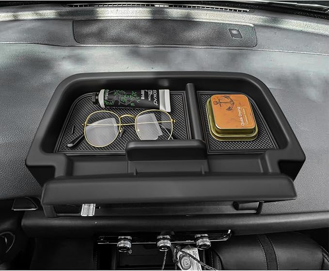 EDBETOS Pilot Center Console Dashboard Organizer Compatible with Honda Pilot Accessories 2023 2024 2025 Elite/Touring/TrailSport/EX-L 9-in Behind Screen Dash Storage Insert Glasses Holder Tissue Tray