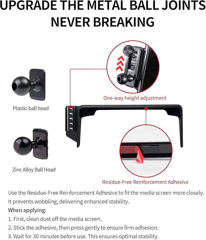 Car Phone Holder for 2025 Acura ADX 2023-2025 Integra 2024-2025 Integra Type S Accessories 7/9-Inch Screen Fixed Clip, 360° Rotation Phone Mount Compatible with MagSafe