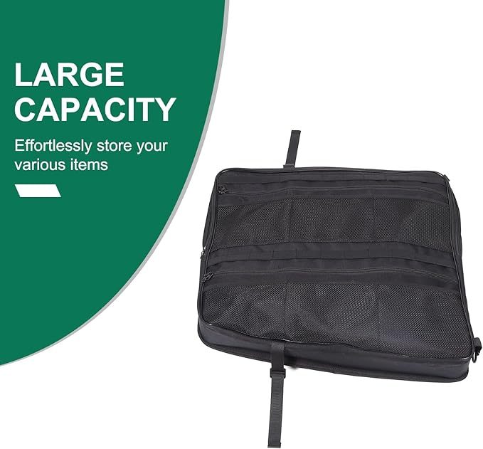 Roof Organizer Bag Storage for Hummer EV Accessories Sunroof Rooftop Panel Waterproof Foldable Heavy Duty Hardtop Cargo Carrier Bag Overhead for Hummer EV SUV Pickup 2022-2025 2026 (Front Roof-Left)